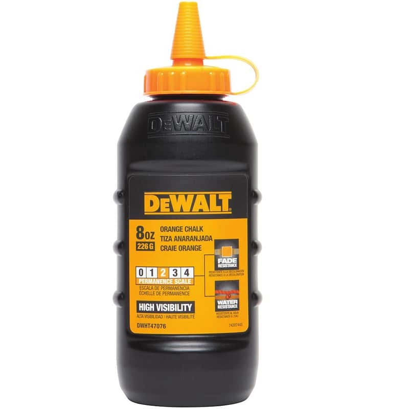 Dewalt 8 oz. Chalk -Florescent Orange