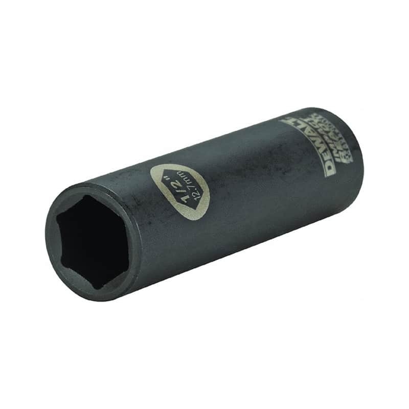 Dewalt IMPACT READY 3/8" Drive 6-Point Deep Socket, 1/2"