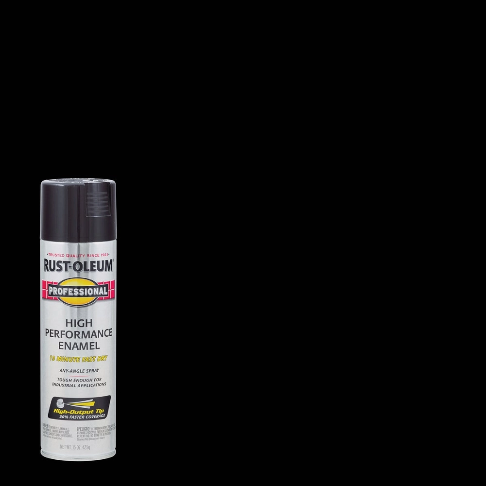 Rust-Oleum Professional Fast Dry 15 Oz. Gloss High Performance Enamel Spray Paint, Black
