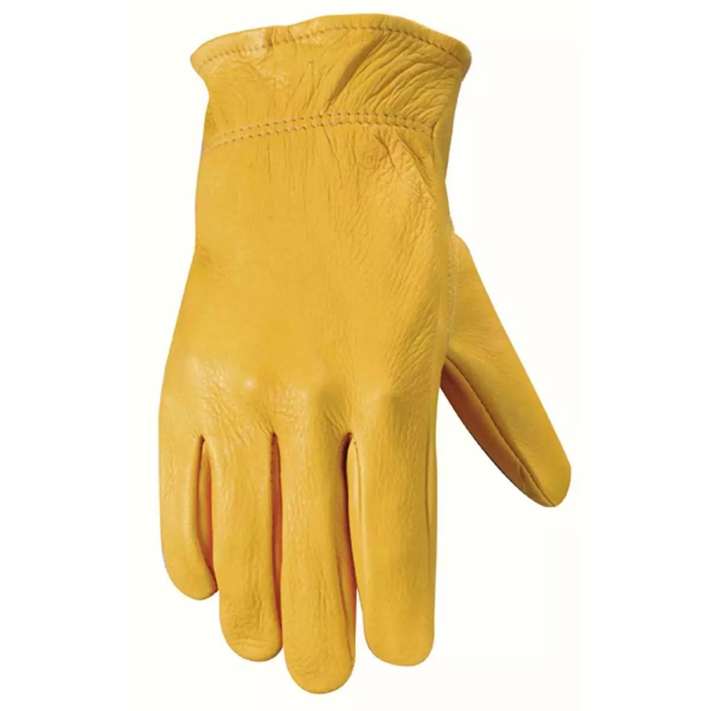 Wells Lamont Grain Deerskin Glove, Gold