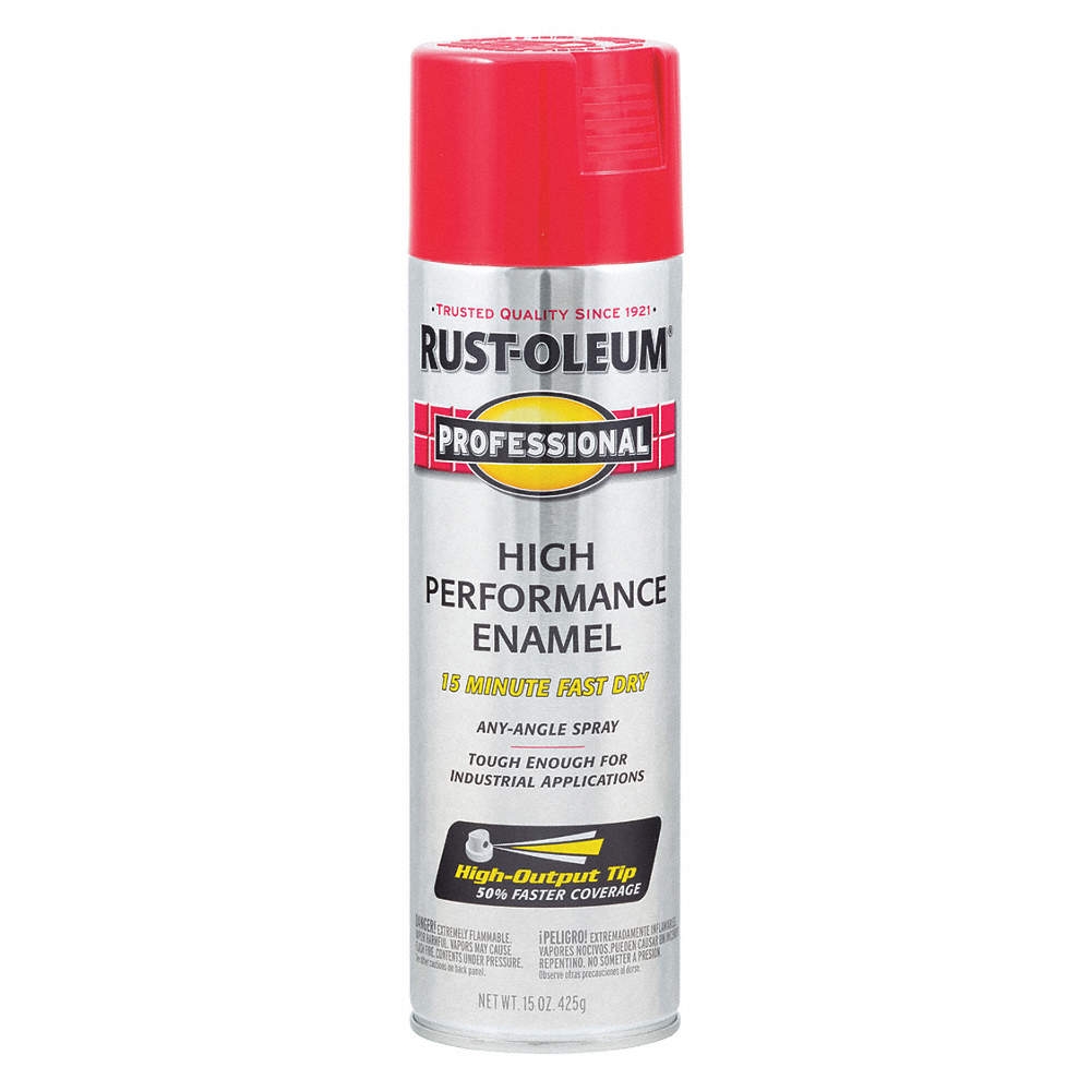 Rust-Oleum® Professional High Performance Enamel Spray, 15 oz. - Gloss Safety Red