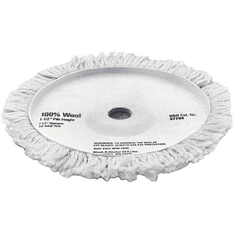 Dewalt 7 1/2" Wool Polishing Pad with 1 1/2" Pile