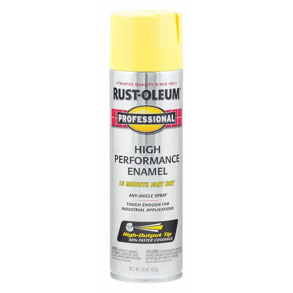 Rust-Oleum® Professional High Performance Enamel Spray, 15 oz. - Gloss Safety Yellow