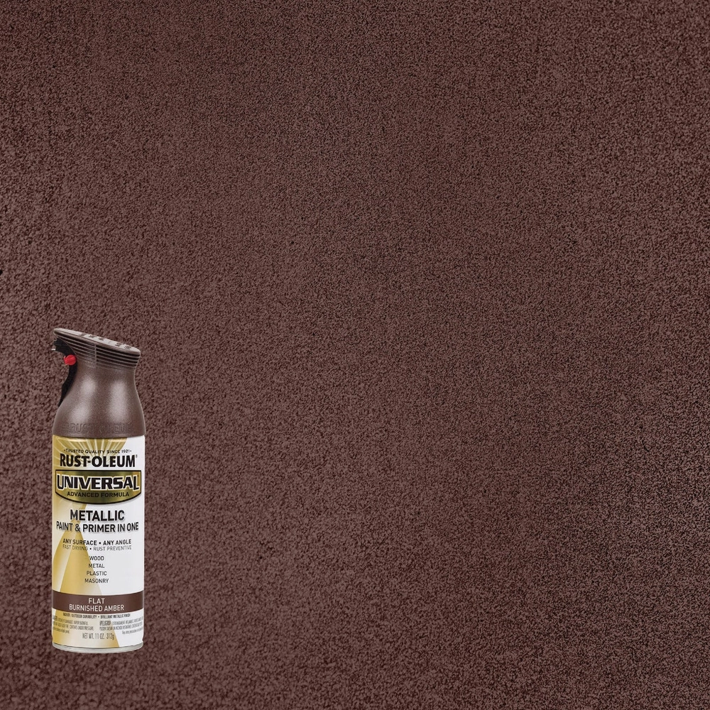 Rust-Oleum Universal 11 Oz. Metallic Flat Burnished Amber Spray Paint