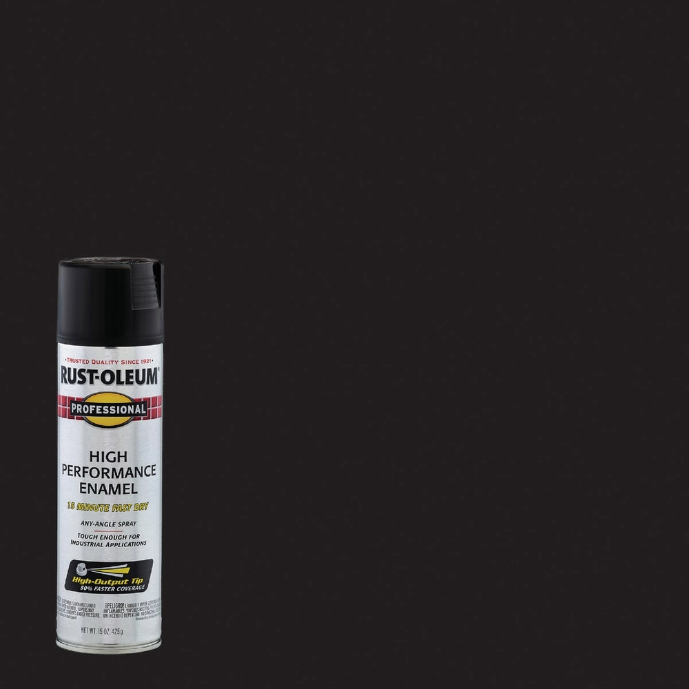 Rust-Oleum Professional Fast Dry 15 Oz. Flat High Performance Enamel Spray Paint, Black