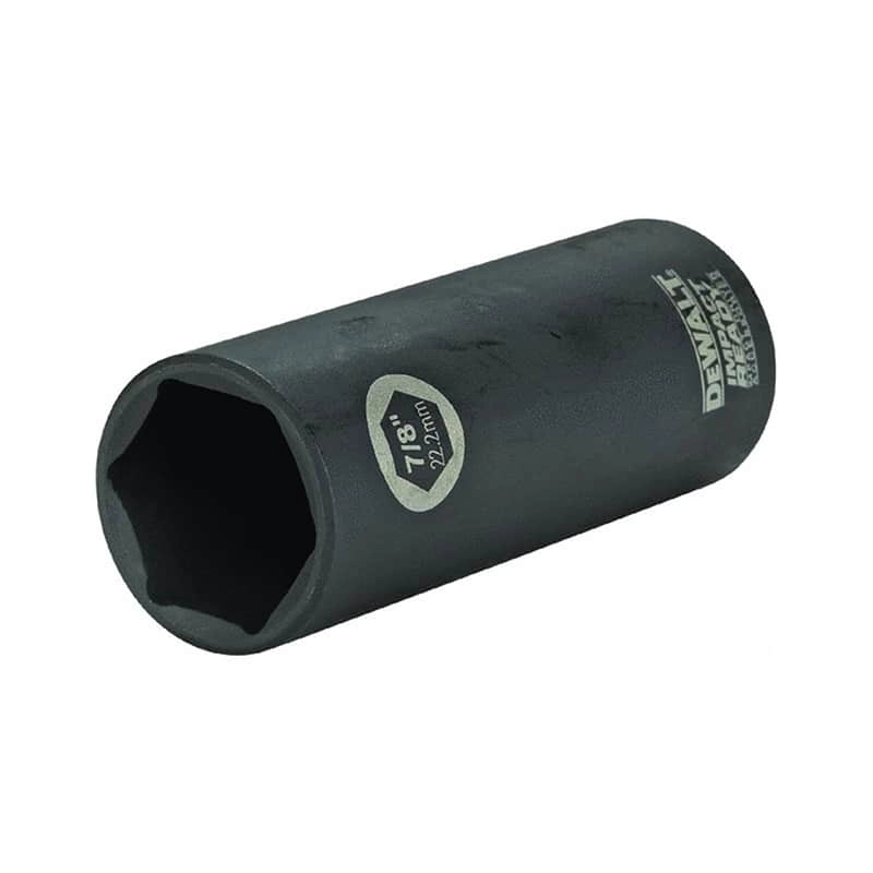 Dewalt IMPACT READY 1/2" Drive 12-Point Deep Socket, 7/8"