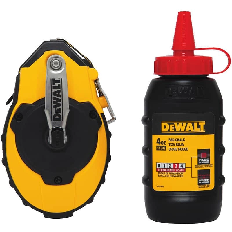 Dewalt Reel Kit with Red Chalk