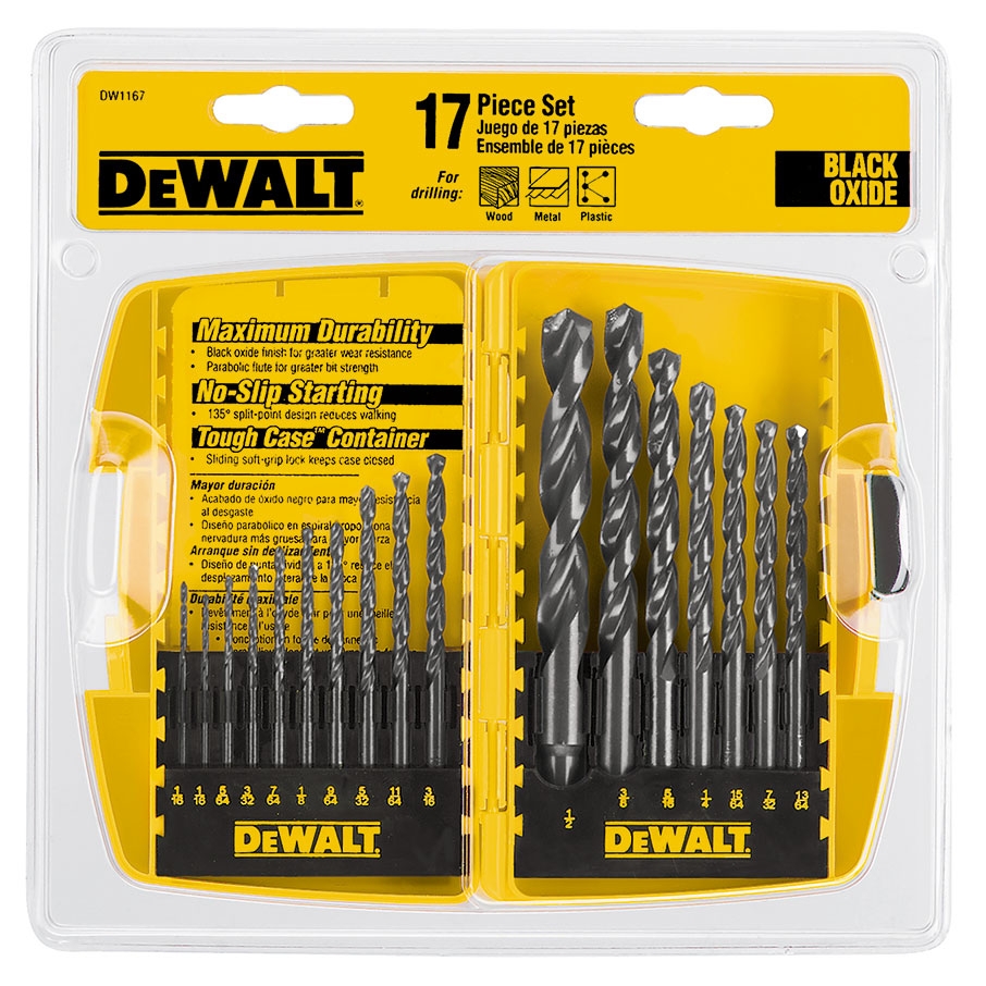 Dewalt 17-Piece Black Oxide Drill Bit Set