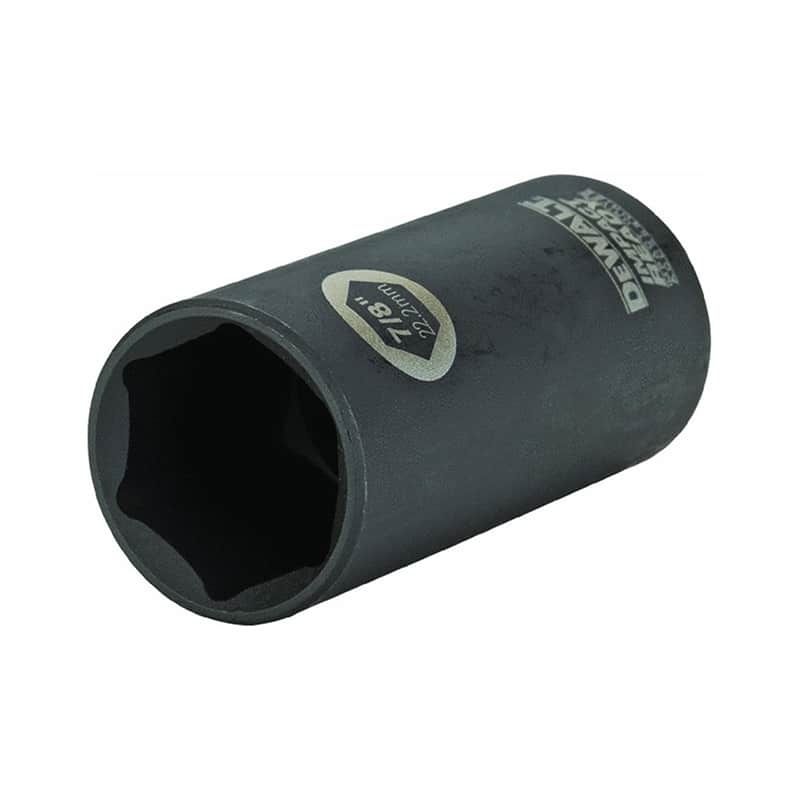 Dewalt IMPACT READY 3/8" Drive 6-Point Deep Socket, 7/8"