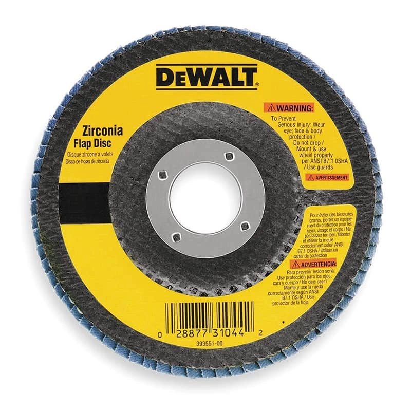 Dewalt High Performance Zirconia Type 29 Flap Disc, 7" x 7/8" -36G