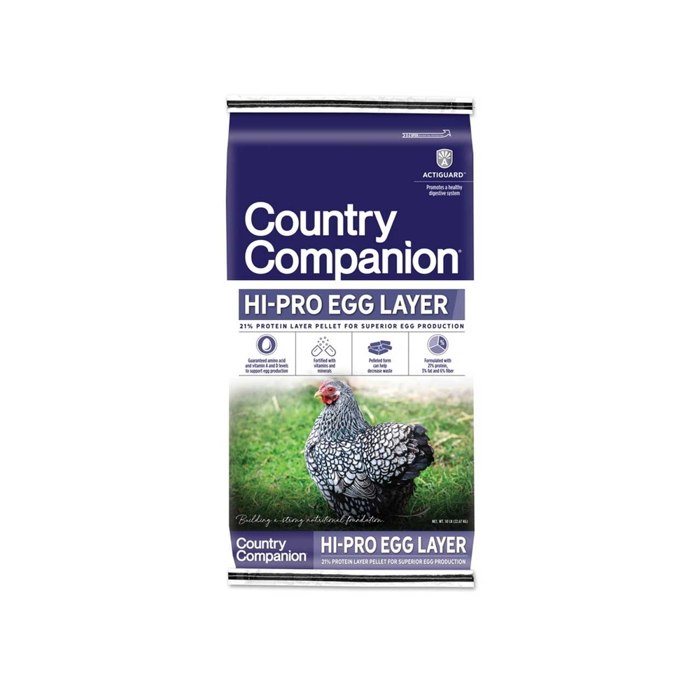Country Companion Hi-Pro Egg Layer Feed, 50 lbs.
