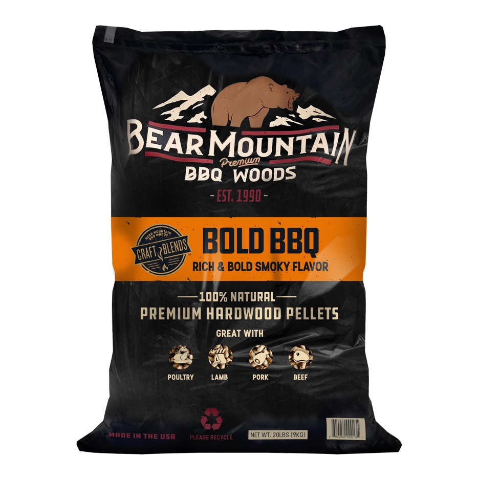 Bear Mountain BOLD BBQ Craft Blends Wood Pellets, 20 lbs.