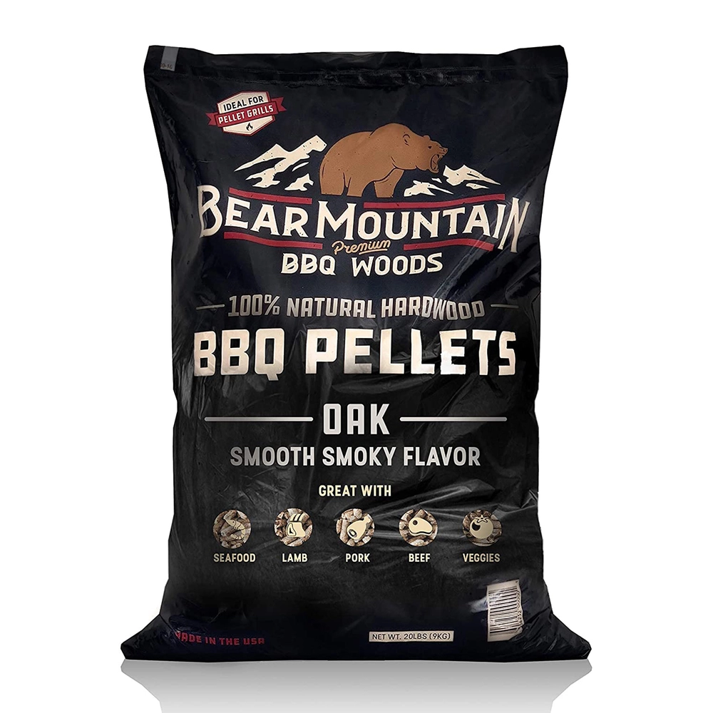 Bear Mountain Oak BBQ Wood Pellets, 20 lbs.