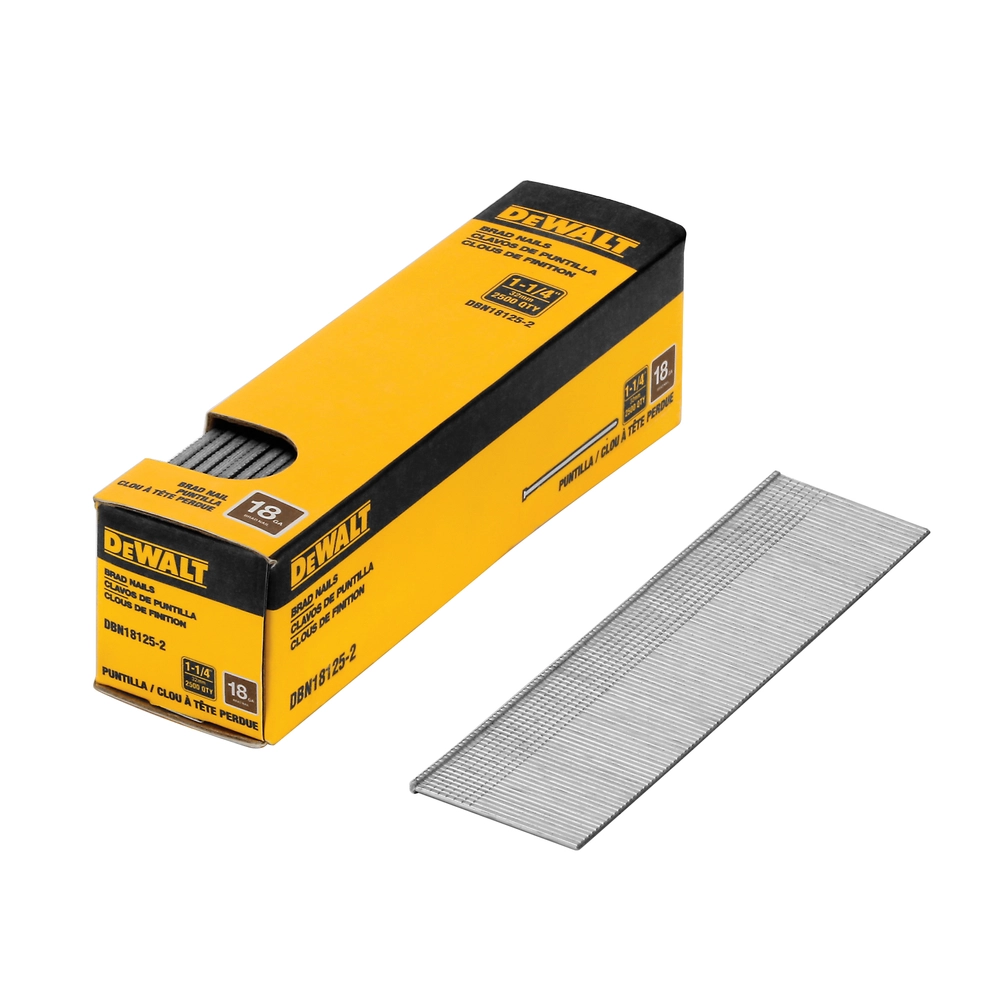 DEWALT 18Ga 1-1/4 In Brad Nail 2.5K