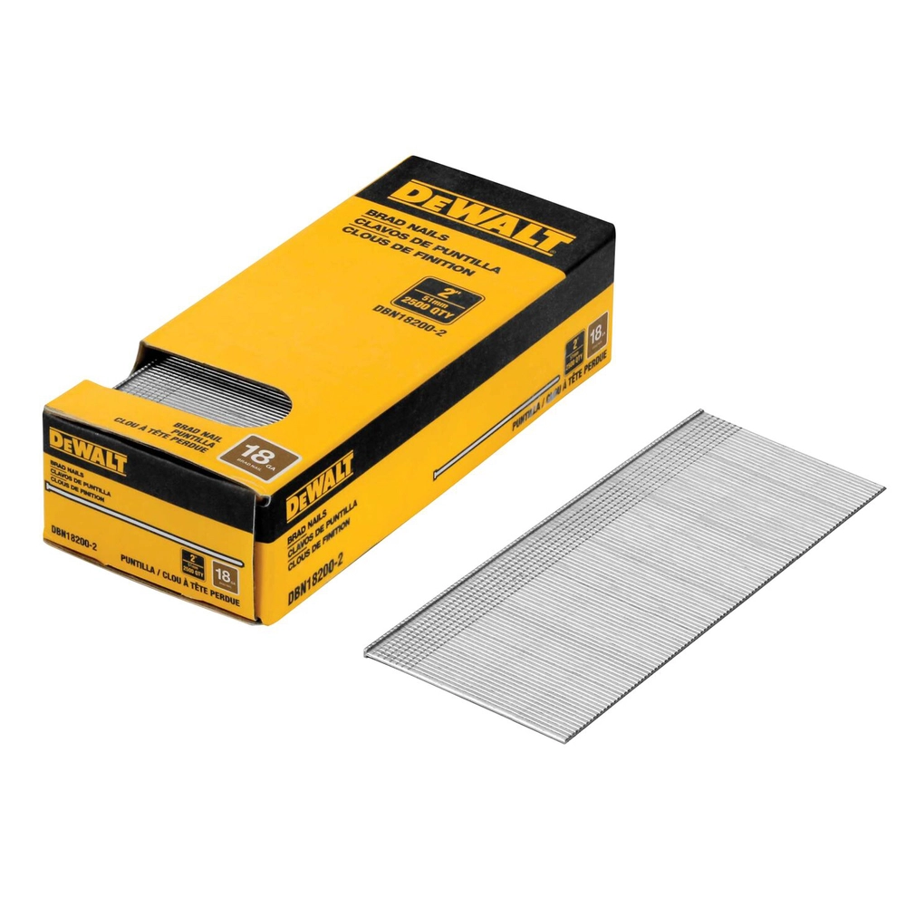 DEWALT 18Ga, 2 In Brad Nail 2.5K