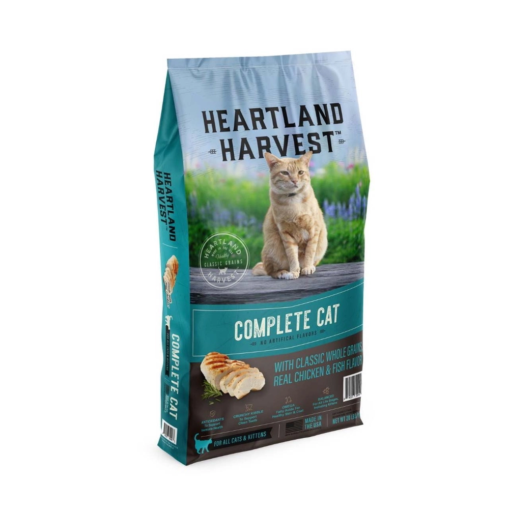 HEARTLAND HARVEST™ Complete Cat with Classic Whole Grains & Real Chicken & Fish Flavor, 20 lbs.