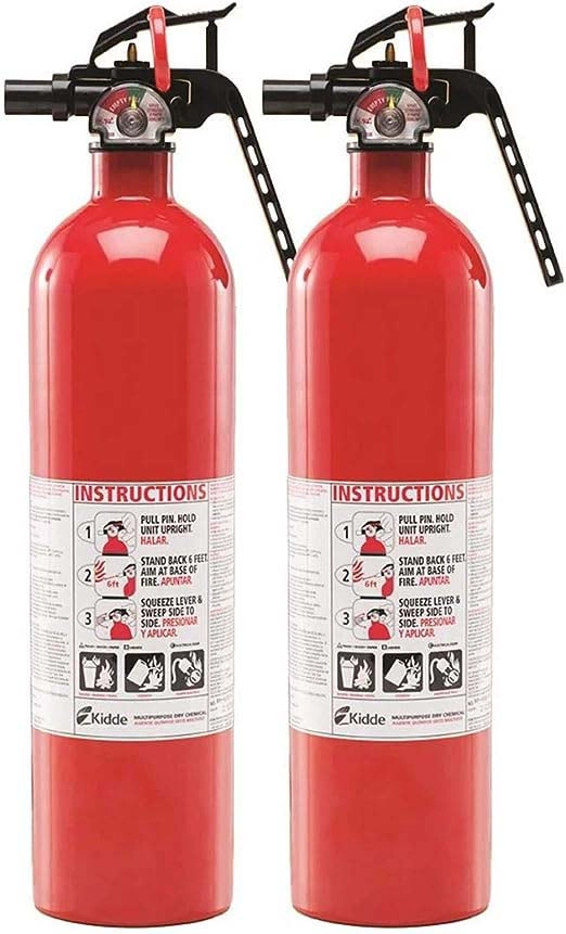 Kidde Multi-Purpose Fire Extinguishers, 2 pack