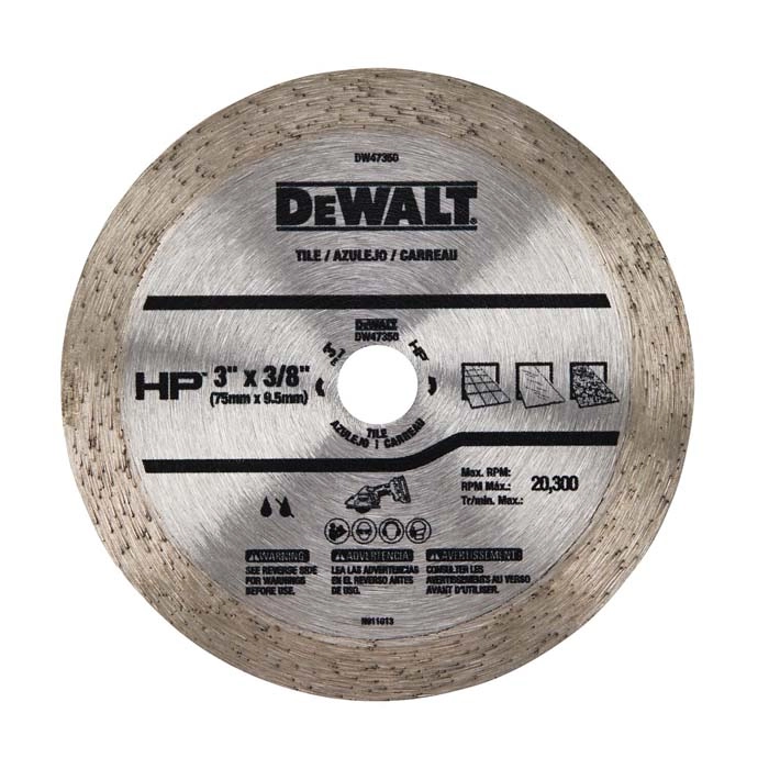 DEWALT Continuous HP Tile Blade, 3"