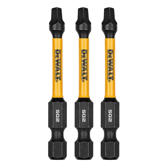 DEWALT 2.25" Square #2 Flextorq, 3 pack