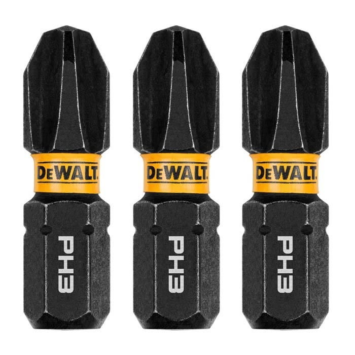 DEWALT 1" Phillips #3 Flextorq, 3 pack