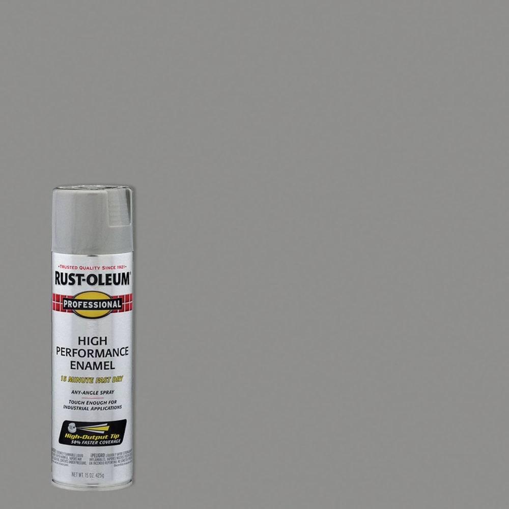 Rust-Oleum Professional Fast Dry 15 Oz. Gloss High Performance Enamel Spray Paint, Light Machine Gray