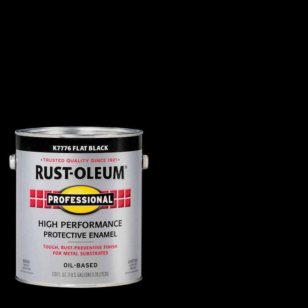 Rust-Oleum® Professional Oil-Based Flat VOC Formula Rust Control Enamel, Black, 1 Gal.