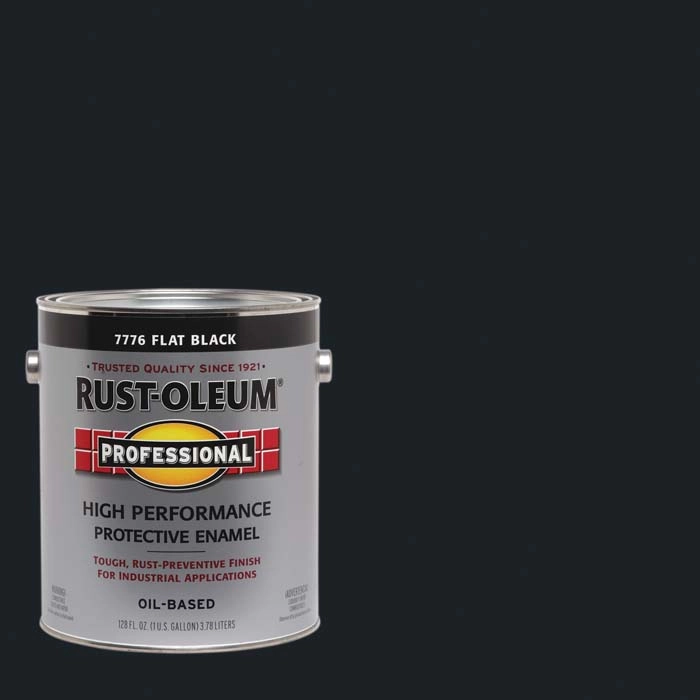 Rust-Oleum® Professional Oil-Based Flat VOC Formula Rust Control Enamel, Black, 1 Gal.