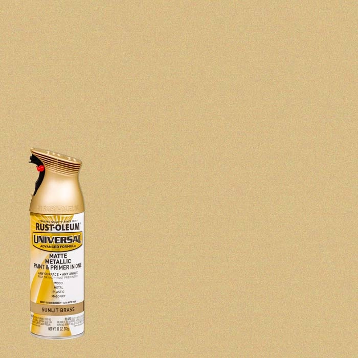 Rust-Oleum Universal 11 Oz. Matte Metallic Sunlit Brass Spray Paint