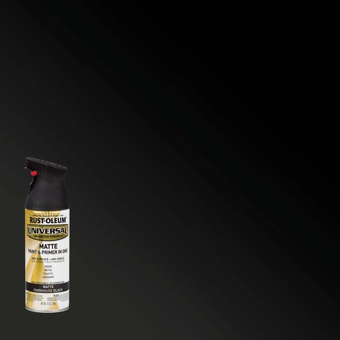 Rust-Oleum Universal 12 Oz. Matte Farmhouse Black Paint