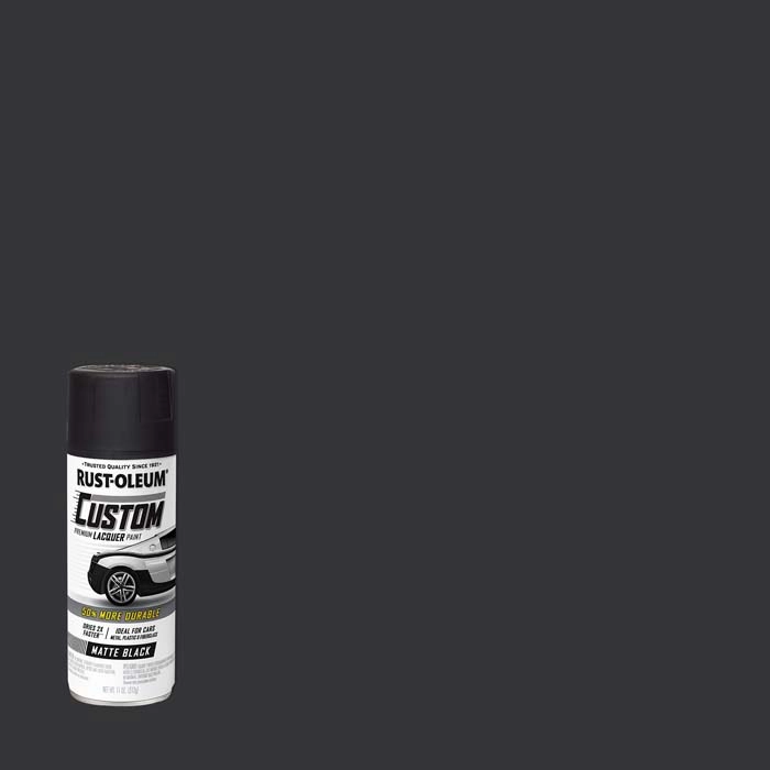 Rust-Oleum® Automotive Custom Lacquer Matte Spray Paint - Black, 11 oz.