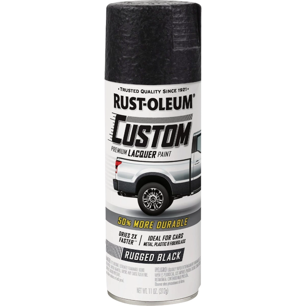 Rust-Oleum®  Automotive Premium Custom Lacquer, 11 oz., Rugged Black