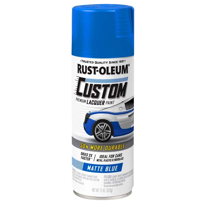 Rust-Oleum® Automotive Custom Lacquer Matte Spray Paint - Blue, 11 oz.