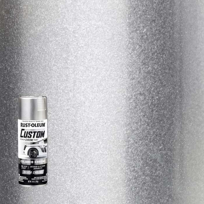 Rust-Oleum 10 Oz. Custom Colored Automotive Spray Paint, Silver Chrome