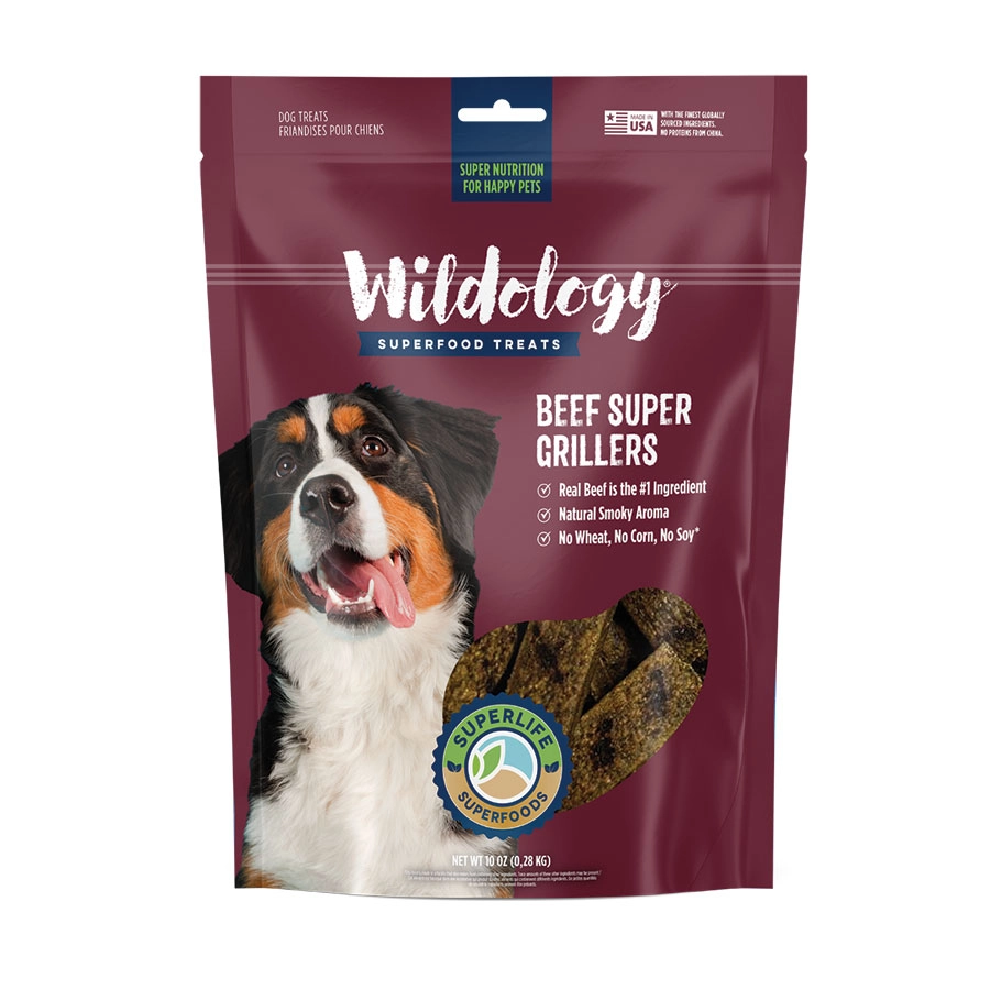 Wildology Beef Super Grillers Dog Treats, 10 oz.