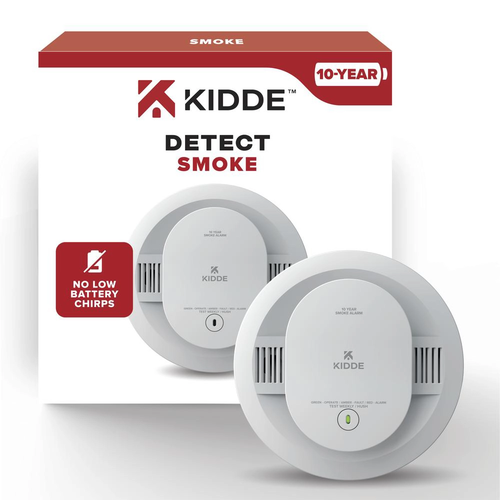 Kidde 10 Year Battery Operated Smoke Alarm