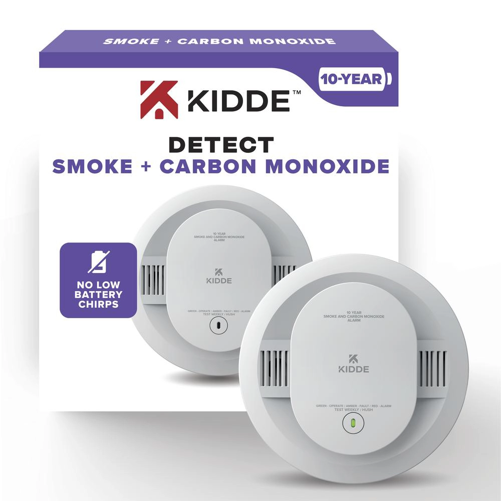 Kidde 10-Year Battery Powered Combination Smoke and Carbon Monoxide Detector