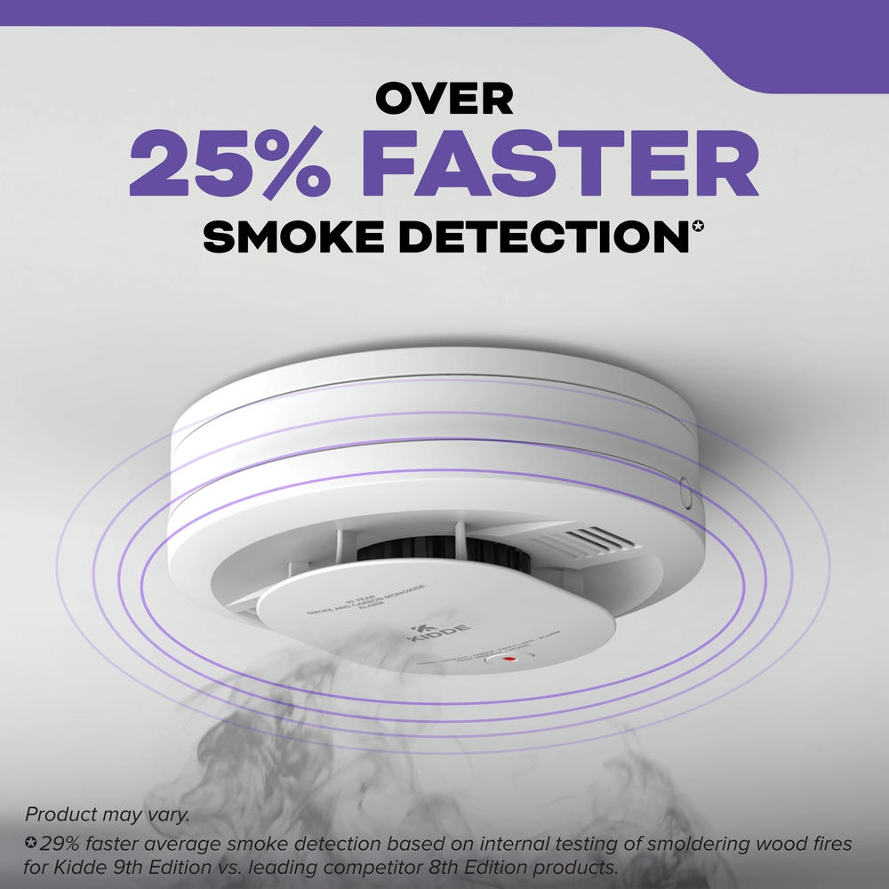 Kidde 10-Year Battery Powered Combination Smoke and Carbon Monoxide Detector