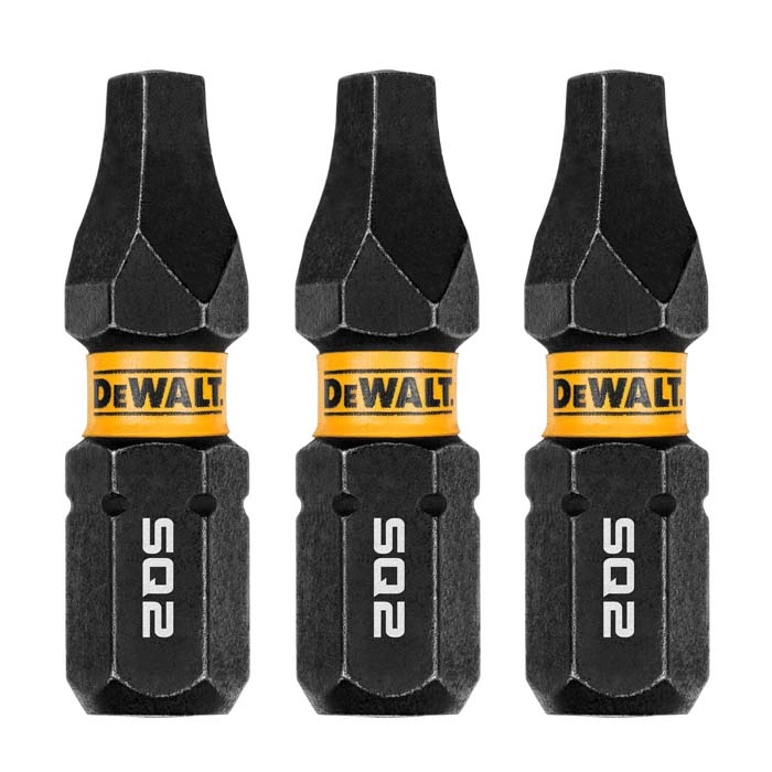 DEWALT 1" Square #2 Flextorq, 3 pack