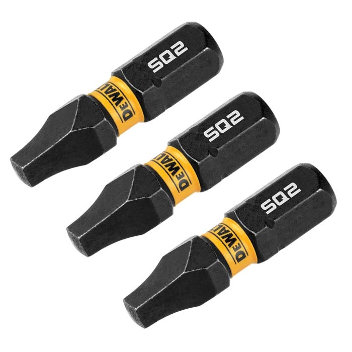 DEWALT 1" Square #2 Flextorq, 3 pack