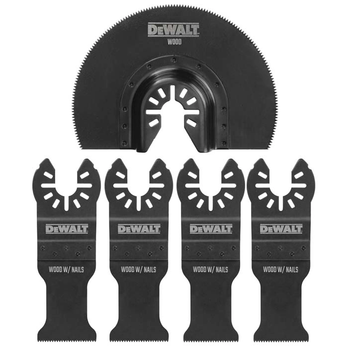 DEWALT 1-1/4" Carbide Oscillating Tool Blade For General Purpose Cutting, 5 pack