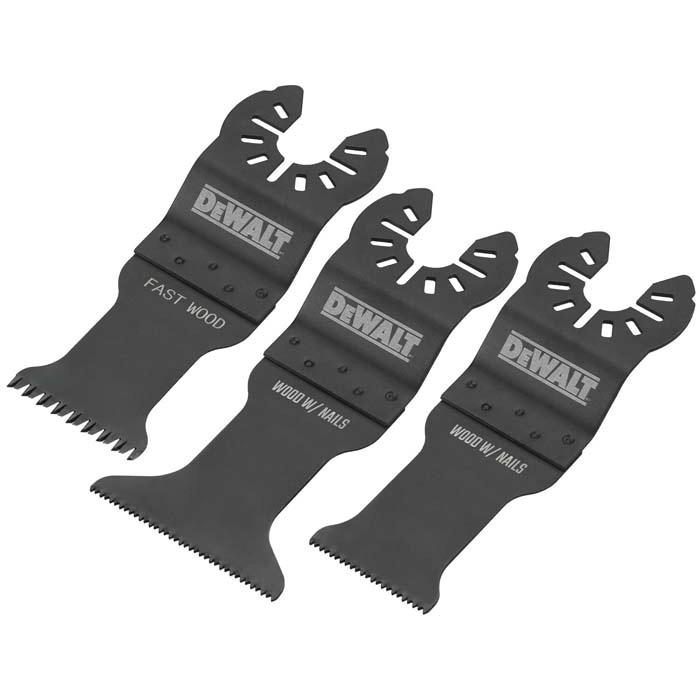 DEWALT 1-1/4" Carbide Oscillating Tool Blade For General Purpose Cutting, 3 pack
