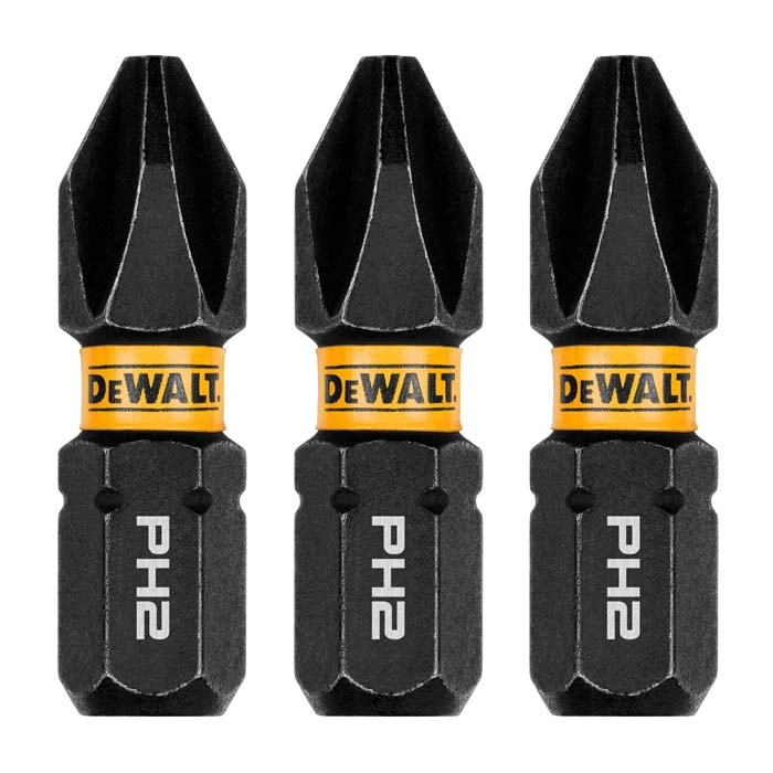 DEWALT 1" Phillips #2 FlexTorq, 3 pack