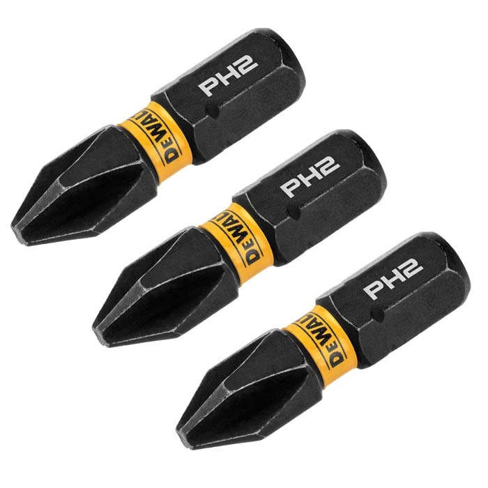 DEWALT 1" Phillips #2 FlexTorq, 3 pack
