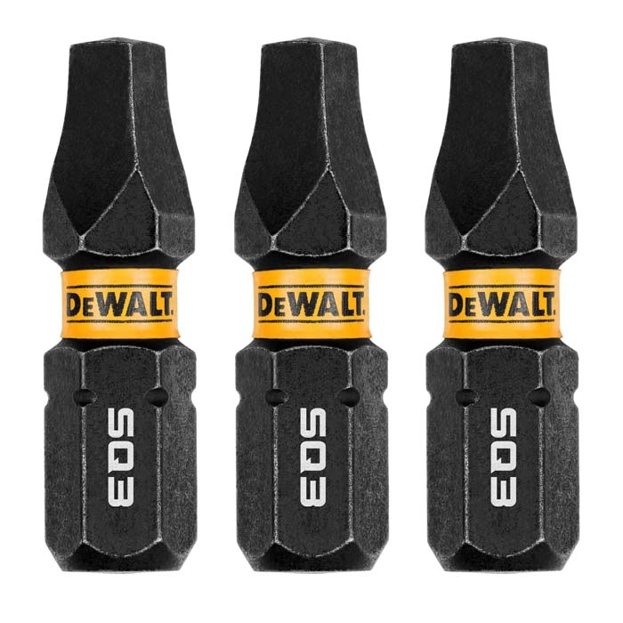 DEWALT 1" Square #3 Flextorq, 3 pack