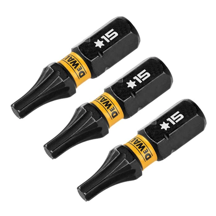 DEWALT 1" Torx T15 FlexTorq, 3 pack