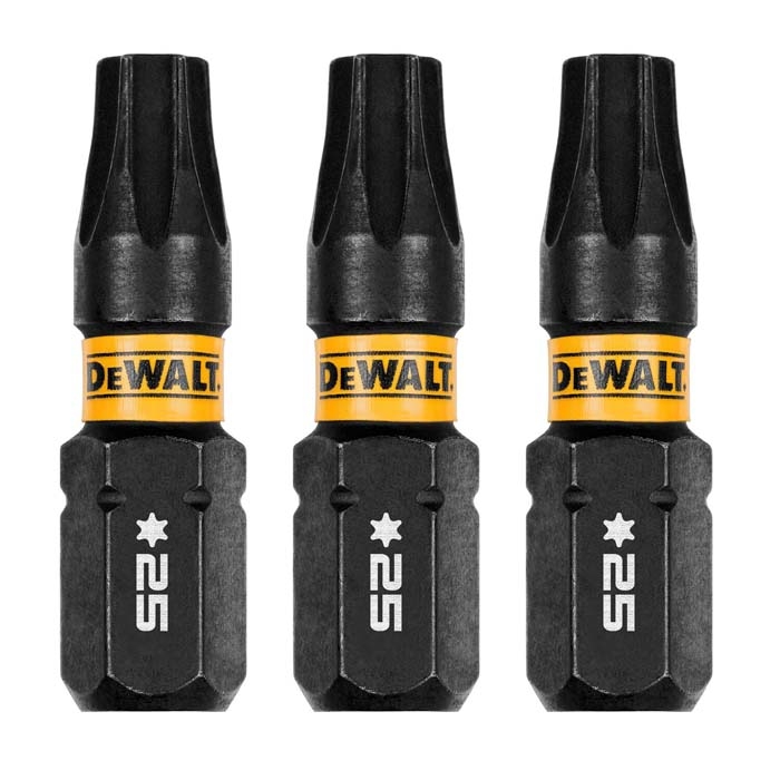 DEWALT 1" Torx T25 Flextorq, 3 pack