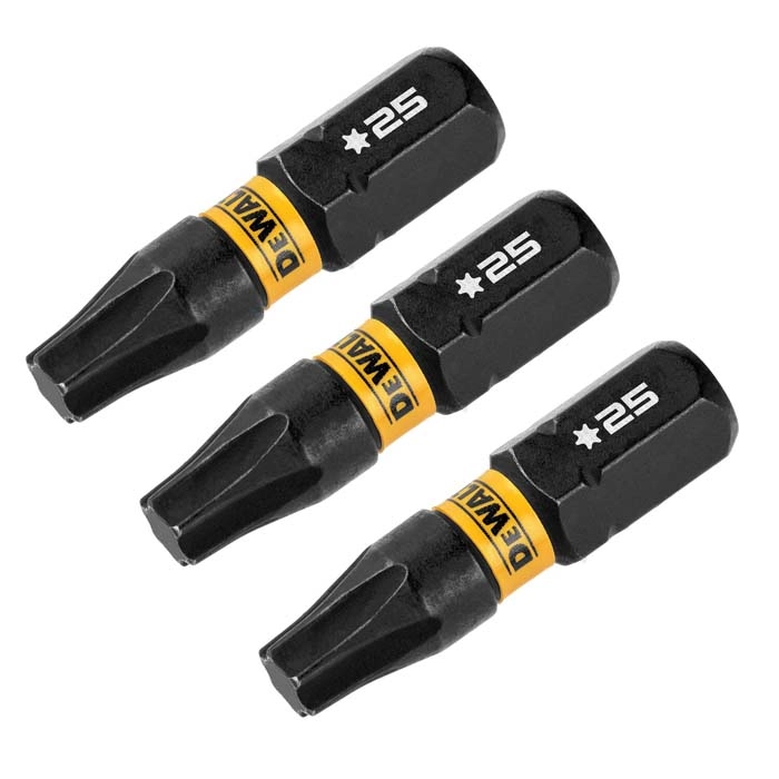 DEWALT 1" Torx T25 Flextorq, 3 pack