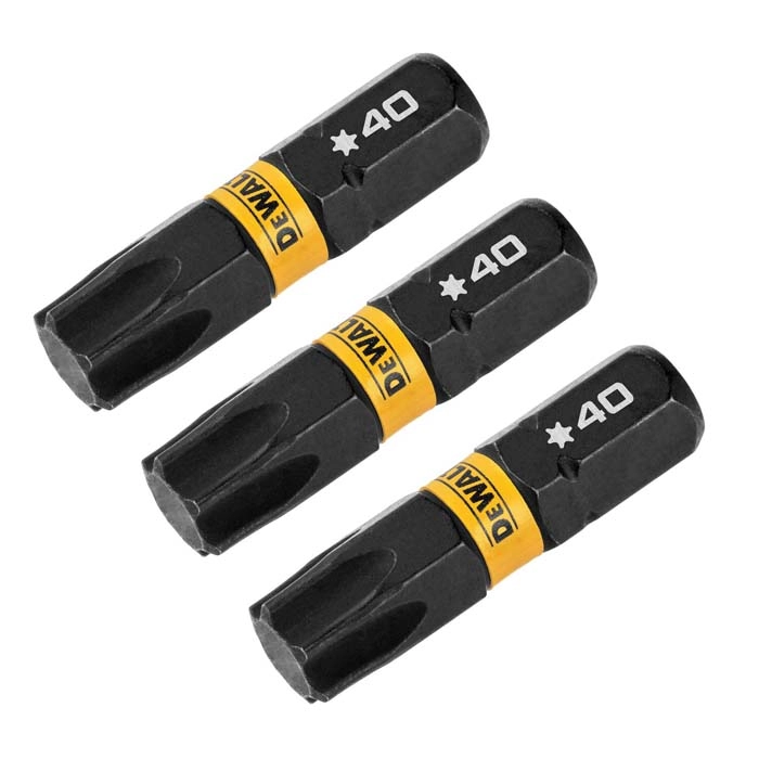 DEWALT 1" Torx T40 Flextorq, 3 pack