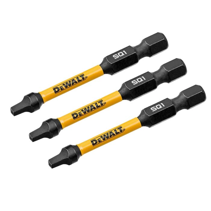 DEWALT 2.25" Square #1 Flextorq, 3 pack