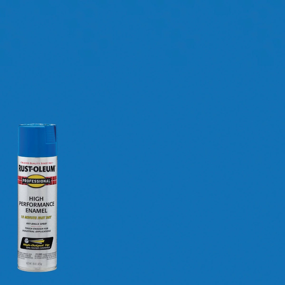 Rust-Oleum Professional 15 Oz. Gloss Industrial Enamel Spray Paint, Safety Blue